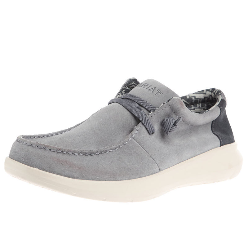Men's Hilo Castlerock Grey Suede Casual Shoe