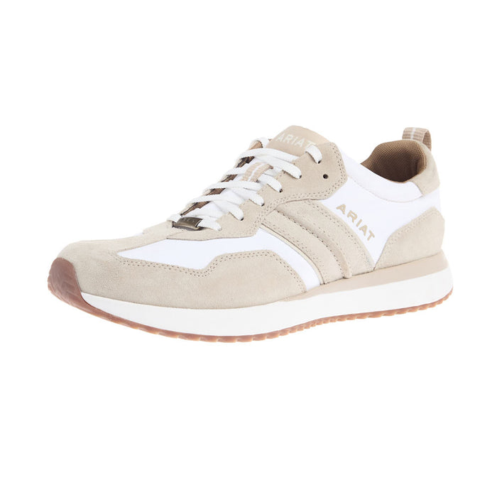 Men's Ranch Runner Cream Dusty Taupe Suede Tennis Shoe