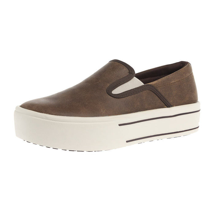 Women's Skylar Brown Bomber Slip On Casual