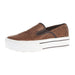 Women's Skylar Brown Floral Embossed Slip On Casual