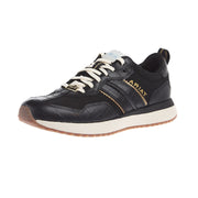 Women's Black Lux Caviar Croc Print Ranch Runner