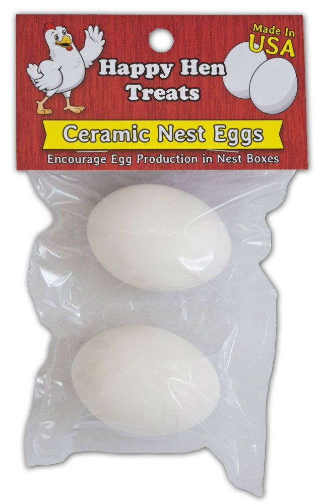 Ceramic Nest Eggs White 2 Pack
