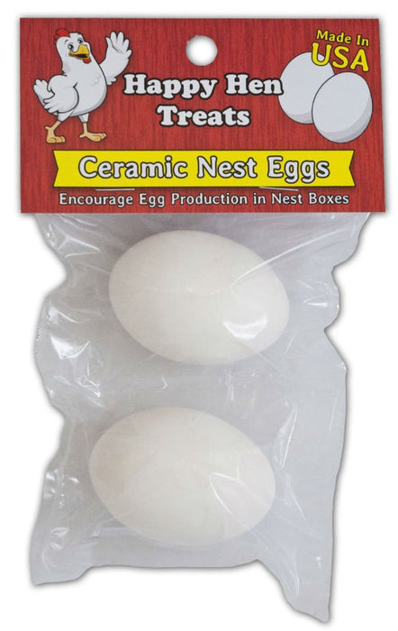 Ceramic Nest Eggs White 2 Pack