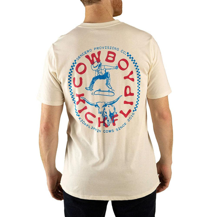 Men's wboy Kick Vintage White Tee Shirt