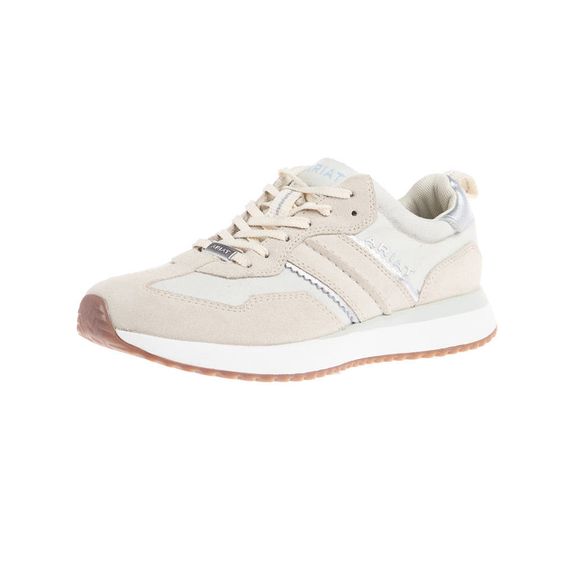 Women's Ranch Runner Butter Cream Suede Tennis Shoe