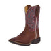 Youth Shyloh Rusty Brown with Dusty Rose Shaft Square Toe Boot