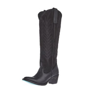 Women's Jentry Knee High Black Suede Boot