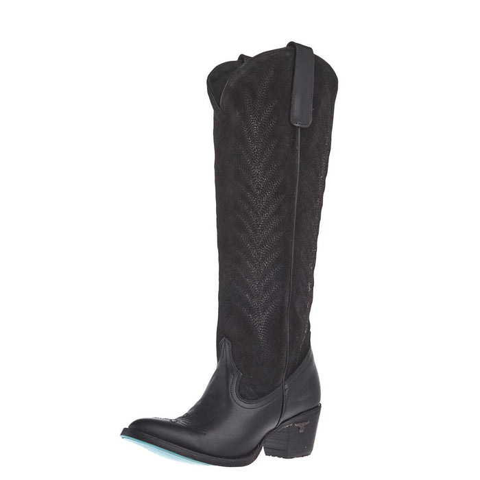 Women's Jentry Knee High Black Suede Boot