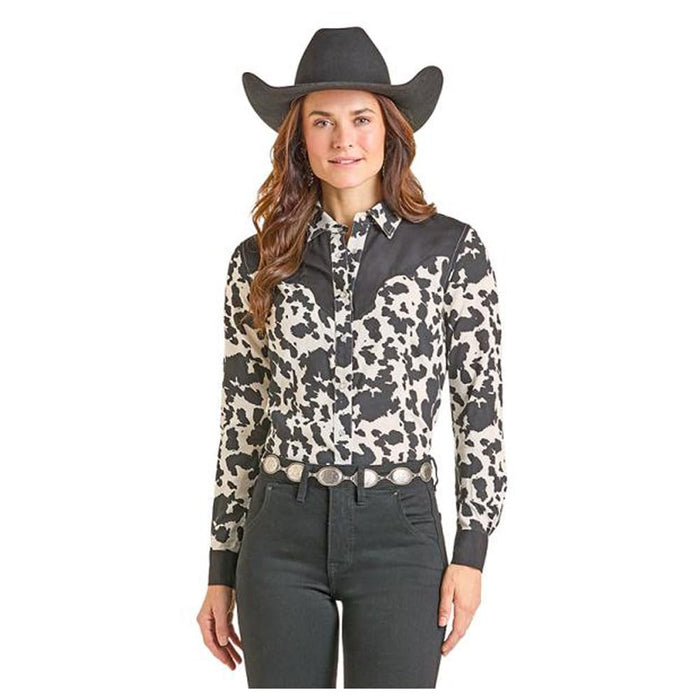 Women's Black Print Shirt