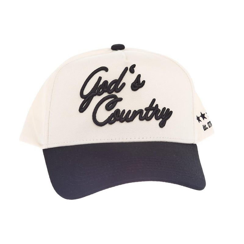 God's Country Black Vintage Trucker Cap