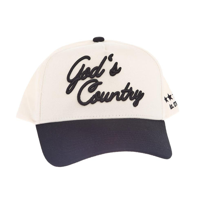 God's Country Black Vintage Trucker Cap