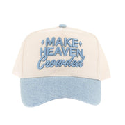 Make Heaven Crowded Denim Blue Trucker Cap