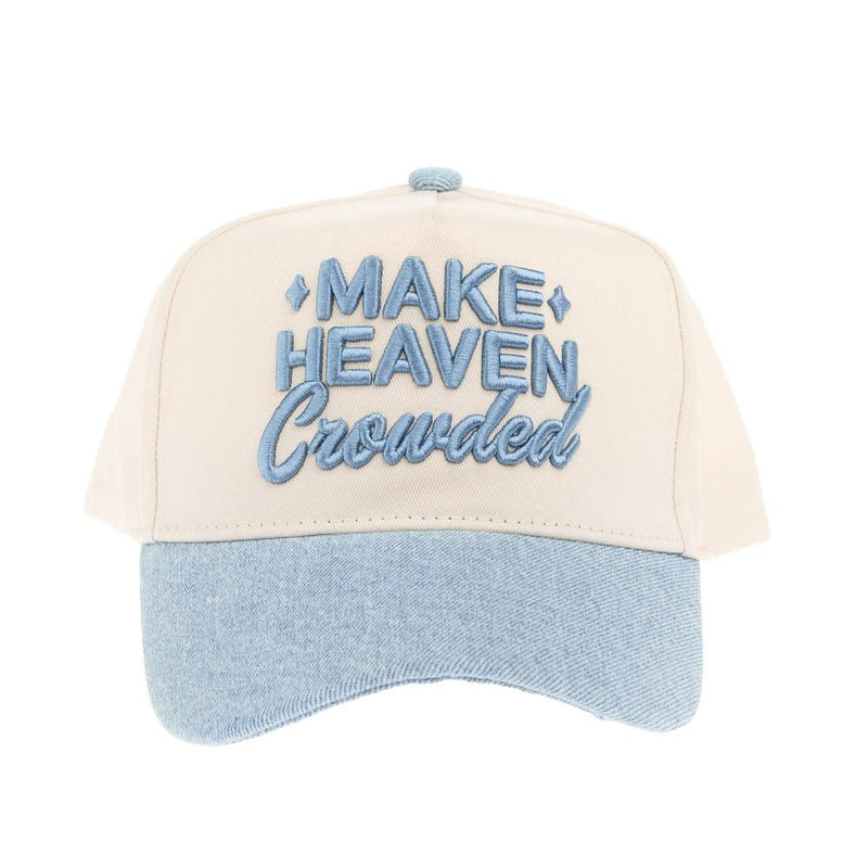 Make Heaven Crowded Denim Blue Trucker Cap