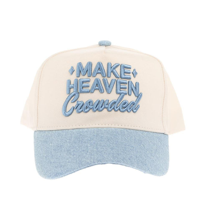 Make Heaven Crowded Denim Blue Trucker Cap