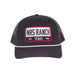Texas Embroidered Black with White Rope Cap