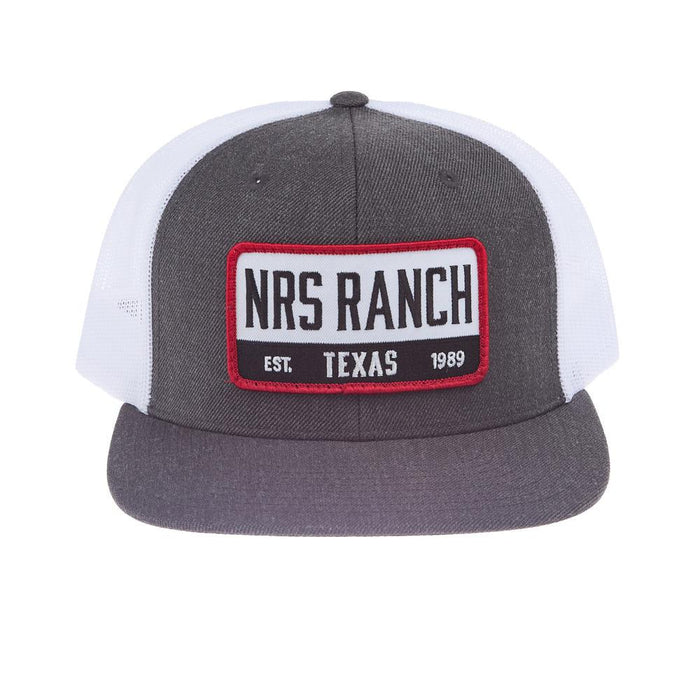 Texas Embroidered Charcoal & White Rope Cap