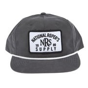 Charcoal & White Cap