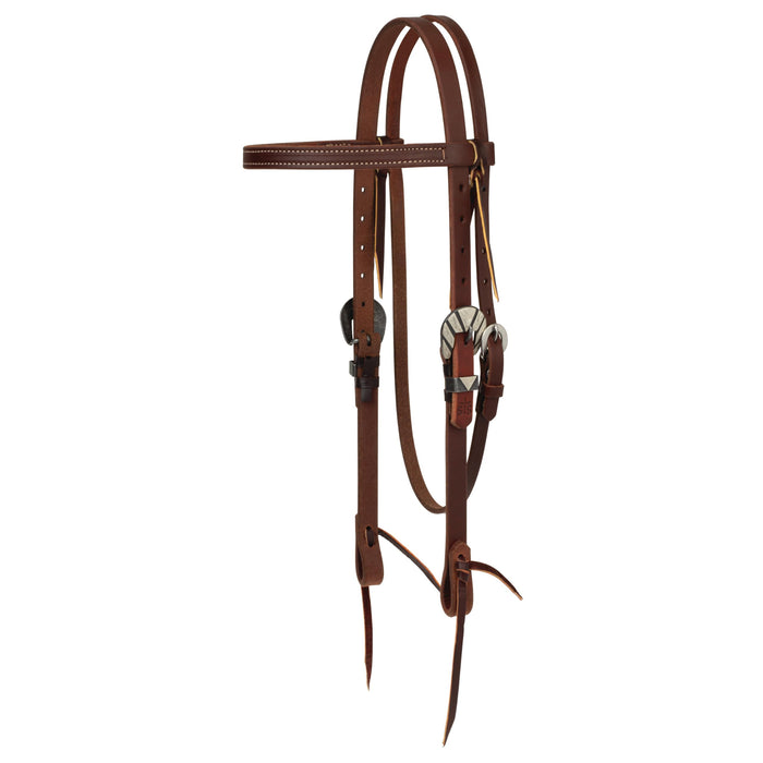 STS 3/4in Browband Headstall with Engraved Buckle