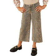 Girl's Leopard Print Relaxed Pants