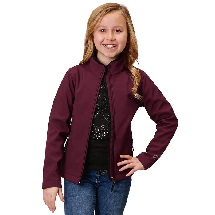 Girl's Burgundy Soft Shell Jacket
