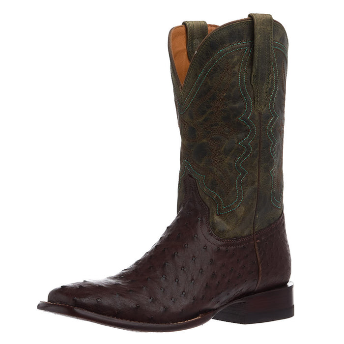 Men's Emmit Tobacco Full Quill Ostrich Boot