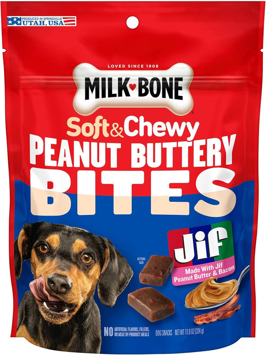 Milk-Bone Jif/Ban Bites Soft Dog Treats 11.8oz