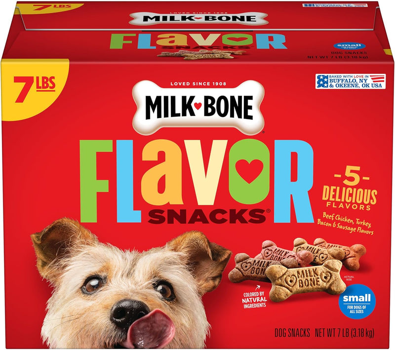 Milk-Bone Flavor Snacks Small Biscuits 7lb