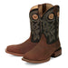 Mens Frontier Black Vamp 11in Brown Top