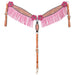Malibu Pink Floral Filigree Breast Collar with Fringe