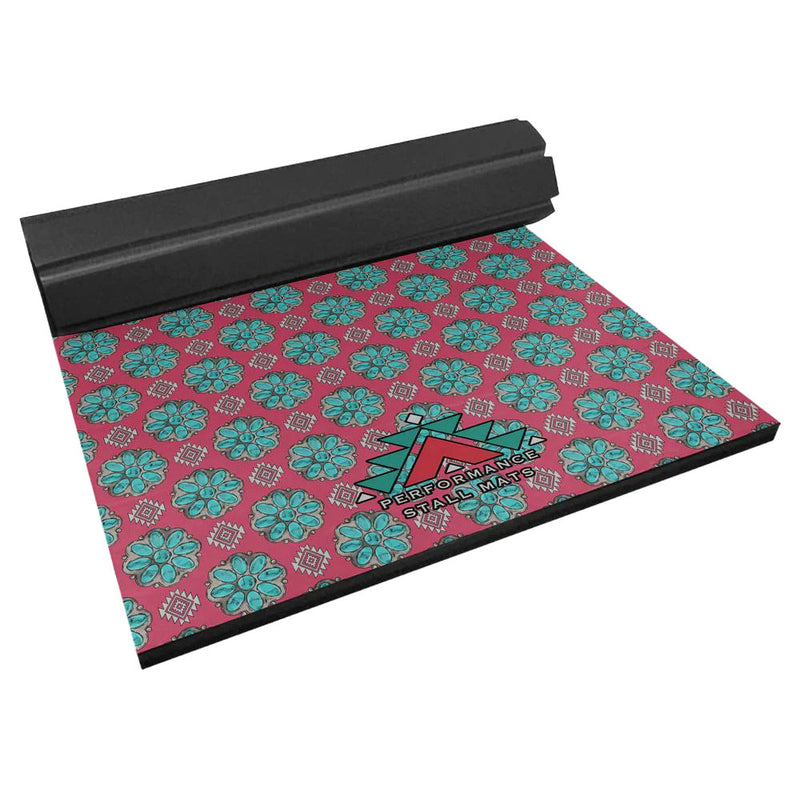 Pink Squash Blossom 5x10 Stall Mat