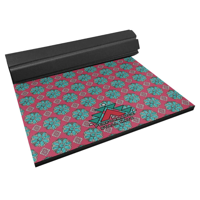 Pink Squash Blossom 5x10 Stall Mat