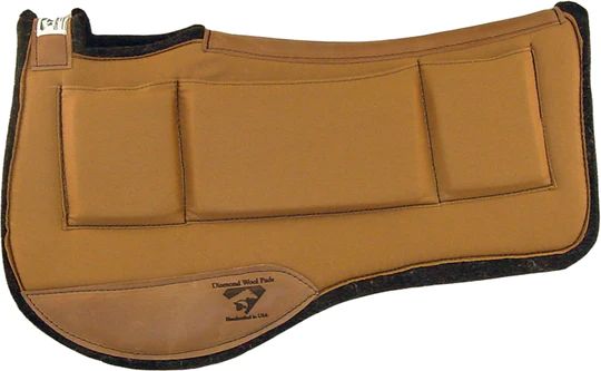 Tan 1in Endurance Shim Saddle Pad