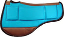 Turquoise 1/2in Round Barrel Contour Relief Shim Saddle Pad