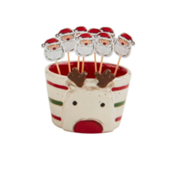 Reindeer Tidbit/Toothpick Set
