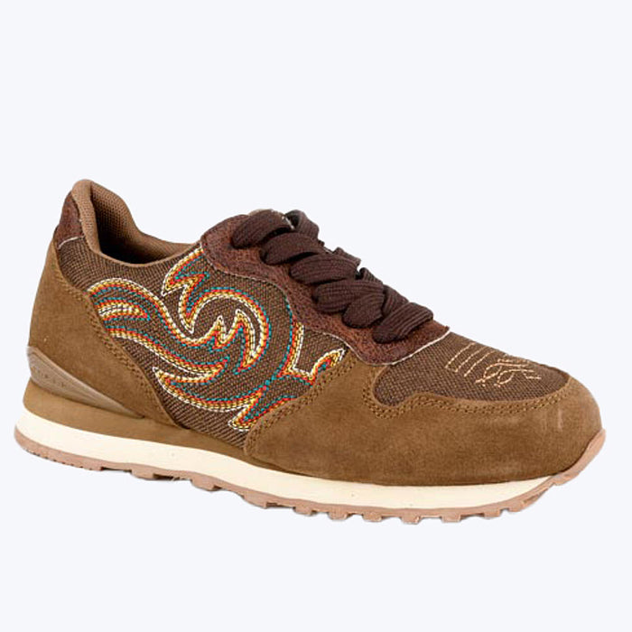 Women's GiddyUp Maya Brown Suede Jogger