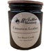 Cinnamon Leather 8oz Amber Glass Candle
