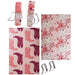 Cowboy Santa Pink Tea Towel & Cookie Cutter Set