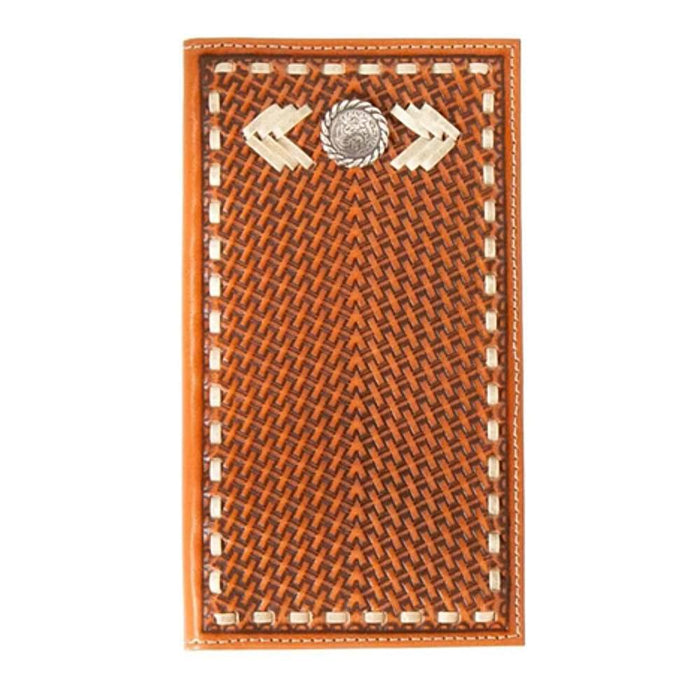 Nocona Rodeo Style Rawhide Lace Concho Wallet
