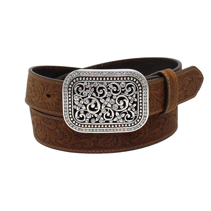 Ariat Light Brown Tooled Belt