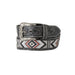Men's Western Belt Embroidered Diamond Twisted