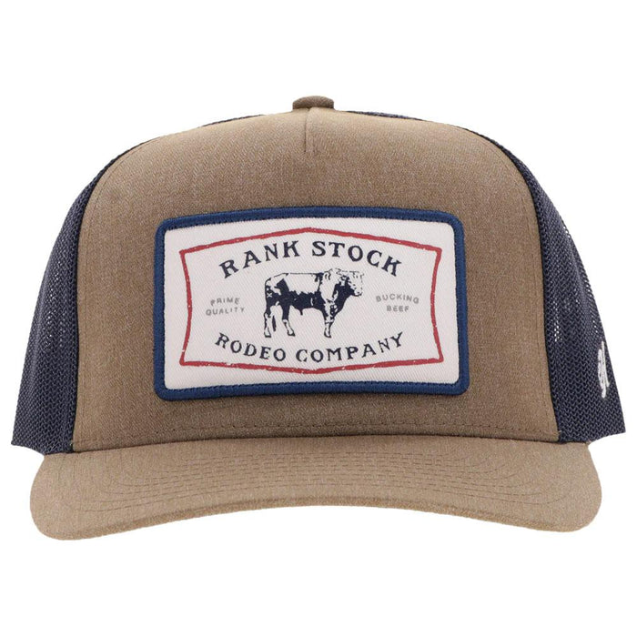 Rank Stock Tan Trucker Cap