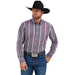 Men's Cody Johnson Mauve Striped Shirt