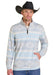 Men's Taupe Aztec Print Pullover