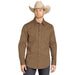 Men's Brown Mini Aztec Shirt