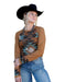 Women's Brown Aztec Long Sleeve