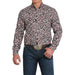 Men's Black & Red Paisley Modern Fit Shirt