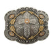 Cross with Scrolling Design Buckle