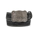 Boy's Black Double Stitch Belt