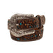 Girl's Floral Belt with Turquoise Inlay