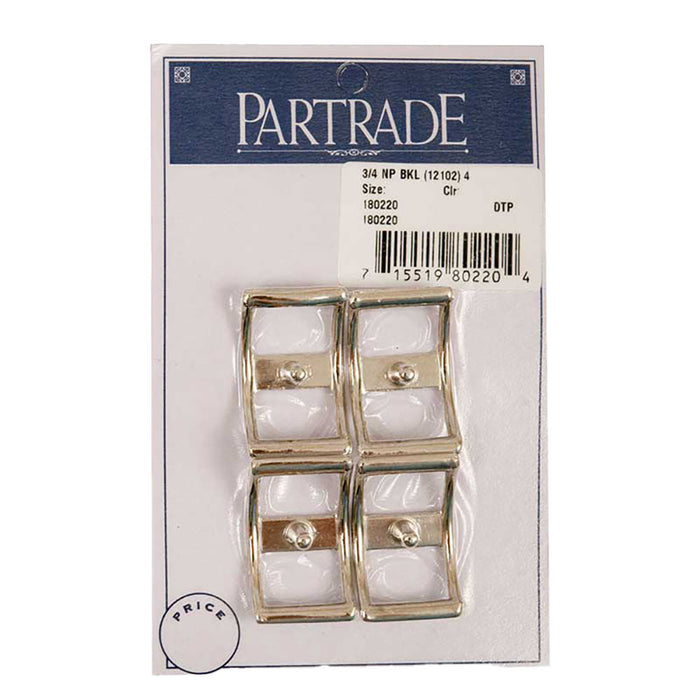 3/4in Nickel Plated Buckle